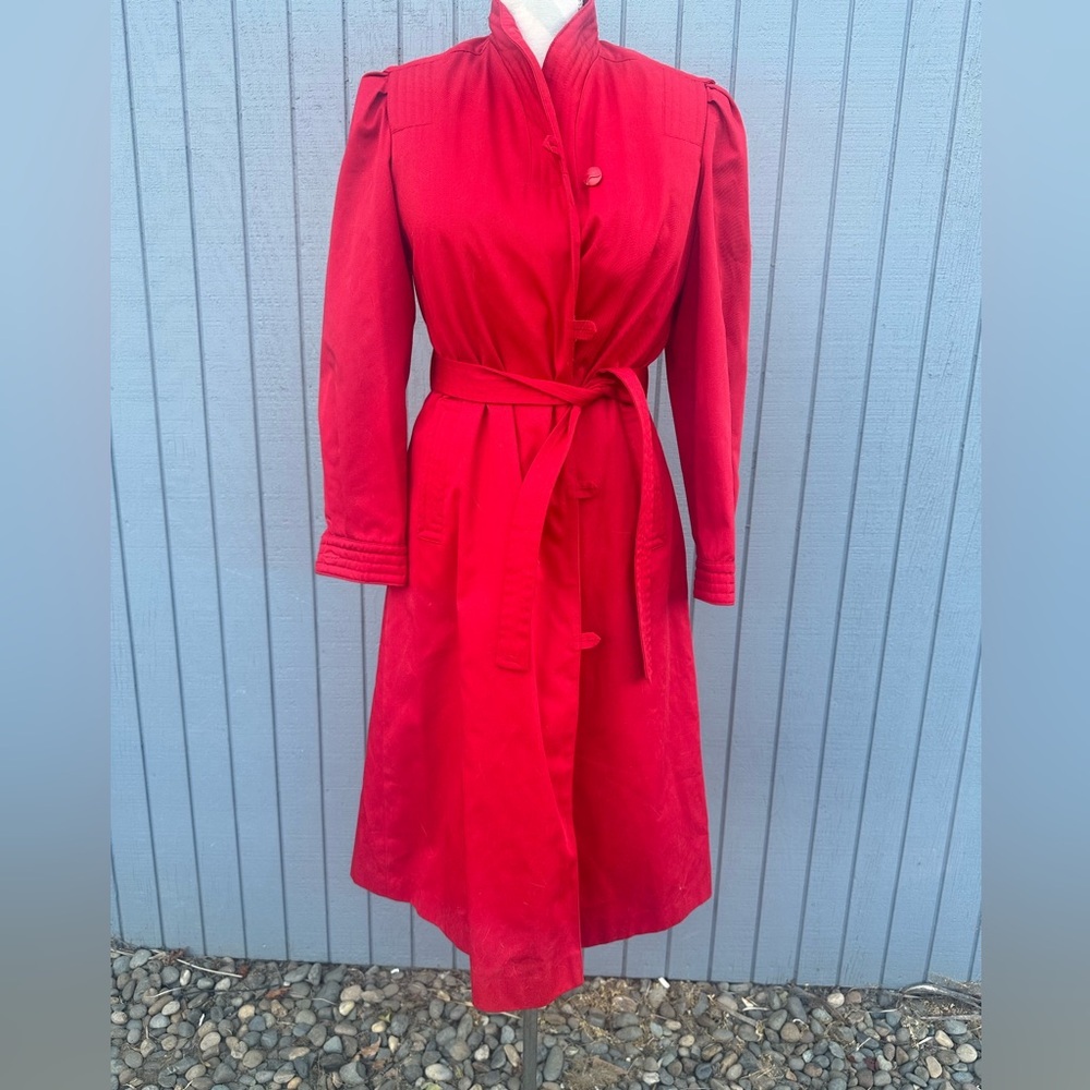 Chic Red Trench Coat for Women